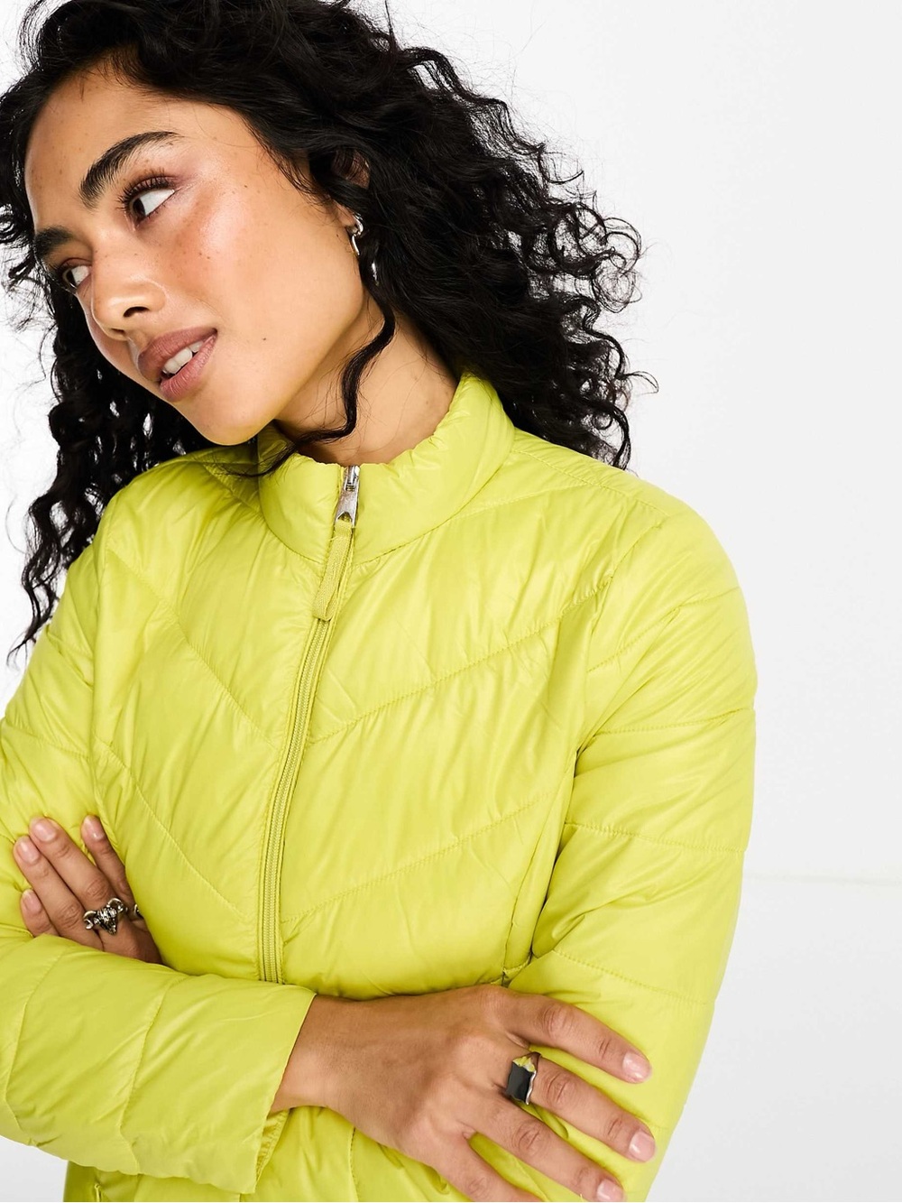 Vero Moda Lemon-Lime Lightweight Puffer Jacket